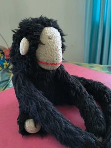 Vintage Black Monkey Plush Toy