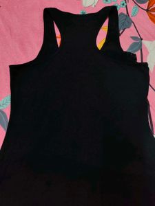 Sparkly Black Racerback Tank Top