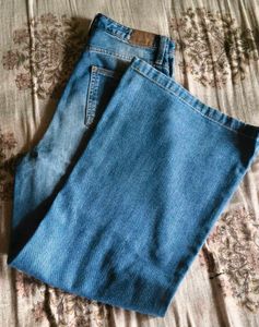 Blue Wide Leg Jeans