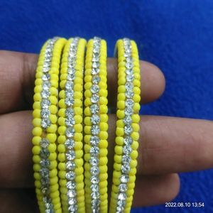 yellow stone bangles