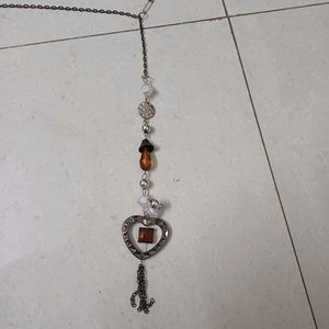 Heart and Bead Waist Chain for Dresses/ Belt