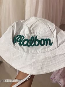 Malbon Golf Bucket Hat - White