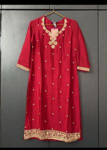 LIBAS red kurta palazzo set