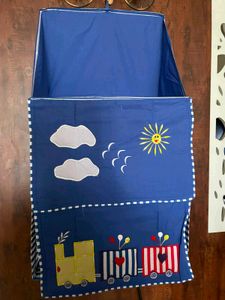 Blue Stripe Hanging Organizer