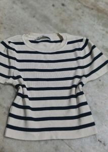 Striped Knit Top