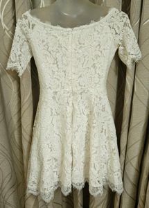 Elegant White Lace Dress