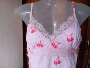 Cute Cherry Print Camisole Top