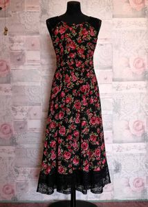 Set Of Two Elegant Floral Maxi Dresses
