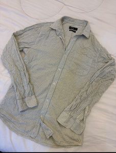 Striped Casual Button-Down Shirt