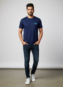 Royal Blue Dry Fit Round Neck T-Shirt | Gabriel Ty