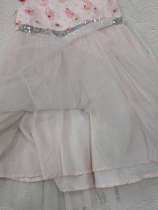 Girls Pink Tulle Dress with Sequins