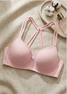 Pretty Pink Bra with Halter Neck