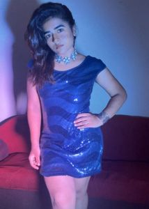 Sparkly Blue Mini Dress