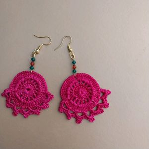 Homemade Silk Thread Earing