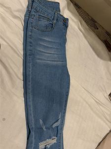 Stylish Ripped Bell Bottom Jeans