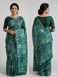 Stunning Abstract Print Saree