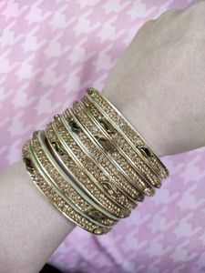 Set Of 8 Brand New Golden Bangles