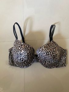 Leopard Print Padded Bra