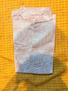 Men's Palm Print Short Sleeve Shirt