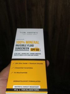Dr. Sheth's 100% Mineral Invisible Fluid Sunscreen