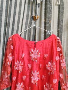boat neck heavy work kurta