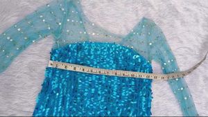 Stunning Sequined Teal Gown