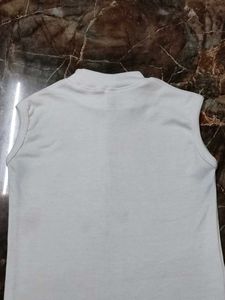 White Sleeveless Top