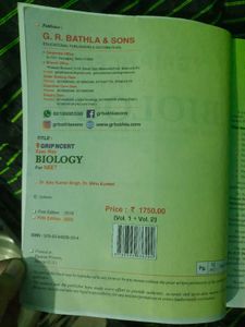 GRIP NCERT Easy Way BIOLOGY Vol. 1