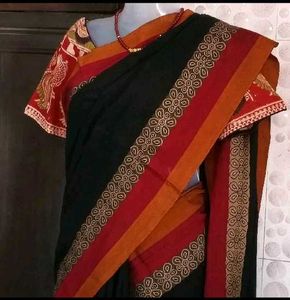 GentlyUsedElegantKhadiCottonSaree