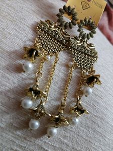 Peacock Earrings 🦚 😀