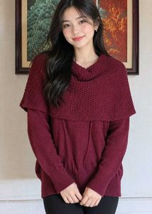Chic Knit Overlay Sweater