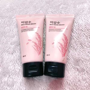 COMBO OF 2 The Face Shop Rice Water Bright Foaming