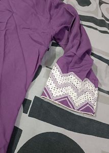 Elegant Purple Single kurti