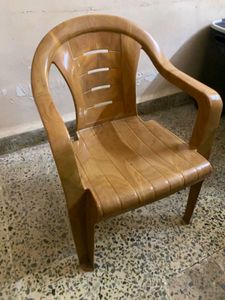 Plastic Chair - Light Brown