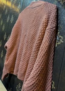 Mauve Knit Cardigan