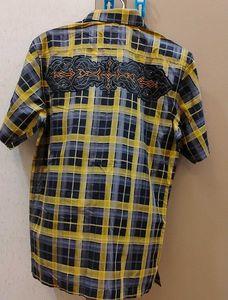 Stylish Plaid Short Sleeve Shirt