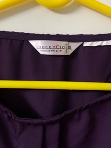 Inocencia Solid Purple Top