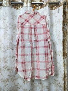 Pink Plaid Shirt