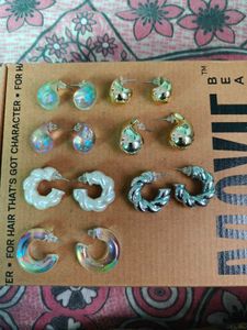 Assorted Hoop Earrings Set