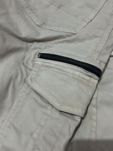 Men's Beige Cargo Pants