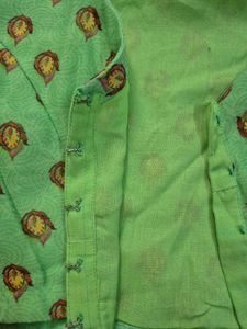 Green Printed Blouse