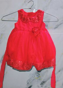 🌹Red Birthday Party Dress for Baby
