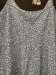 Blue Floral Mini Dress