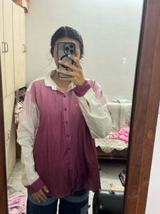 Colorblock Oversized Shirt