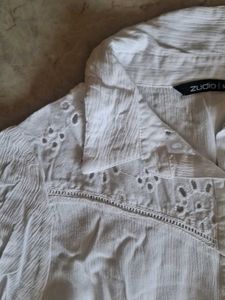 Classic White Button-Up Shirt