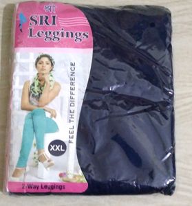 Comfortable navy blue Cotton Leggings
