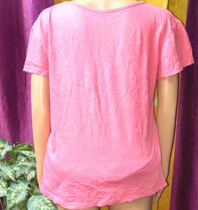 🇬🇧Pink T-shirt Girls Empower Graphic soft silk👕