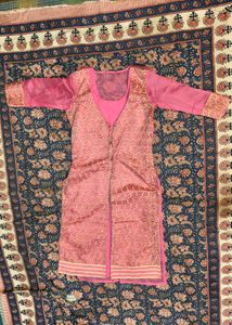 New Elegant Pink &amp; Gold Indian Suit Set