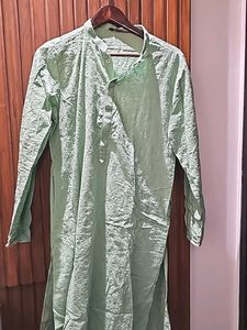 Green Stitchwork Kurta