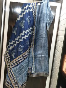 Heavy Dupata With Work Wear Kurtha